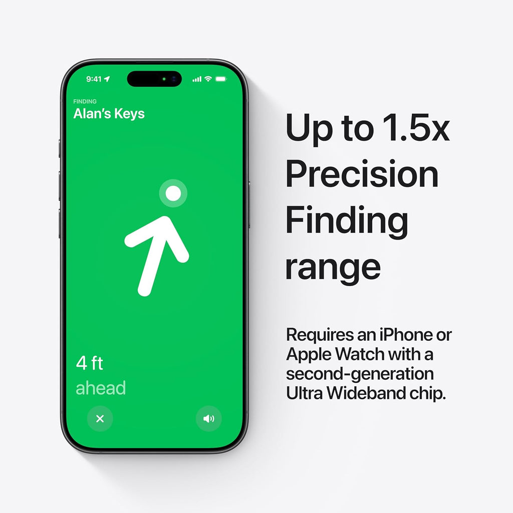 Apple AirTag (2nd Generation): Tracker for Keychain, Wallet, and More